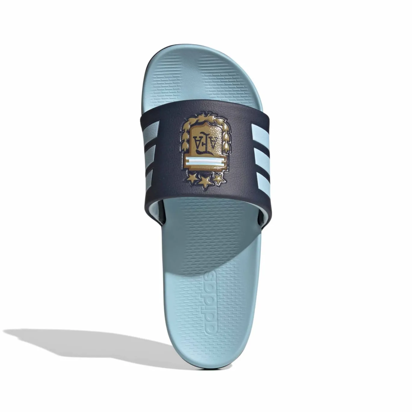 adidas Adilette Argentinië Slippers Lichtblauw Donkerblauw Goud