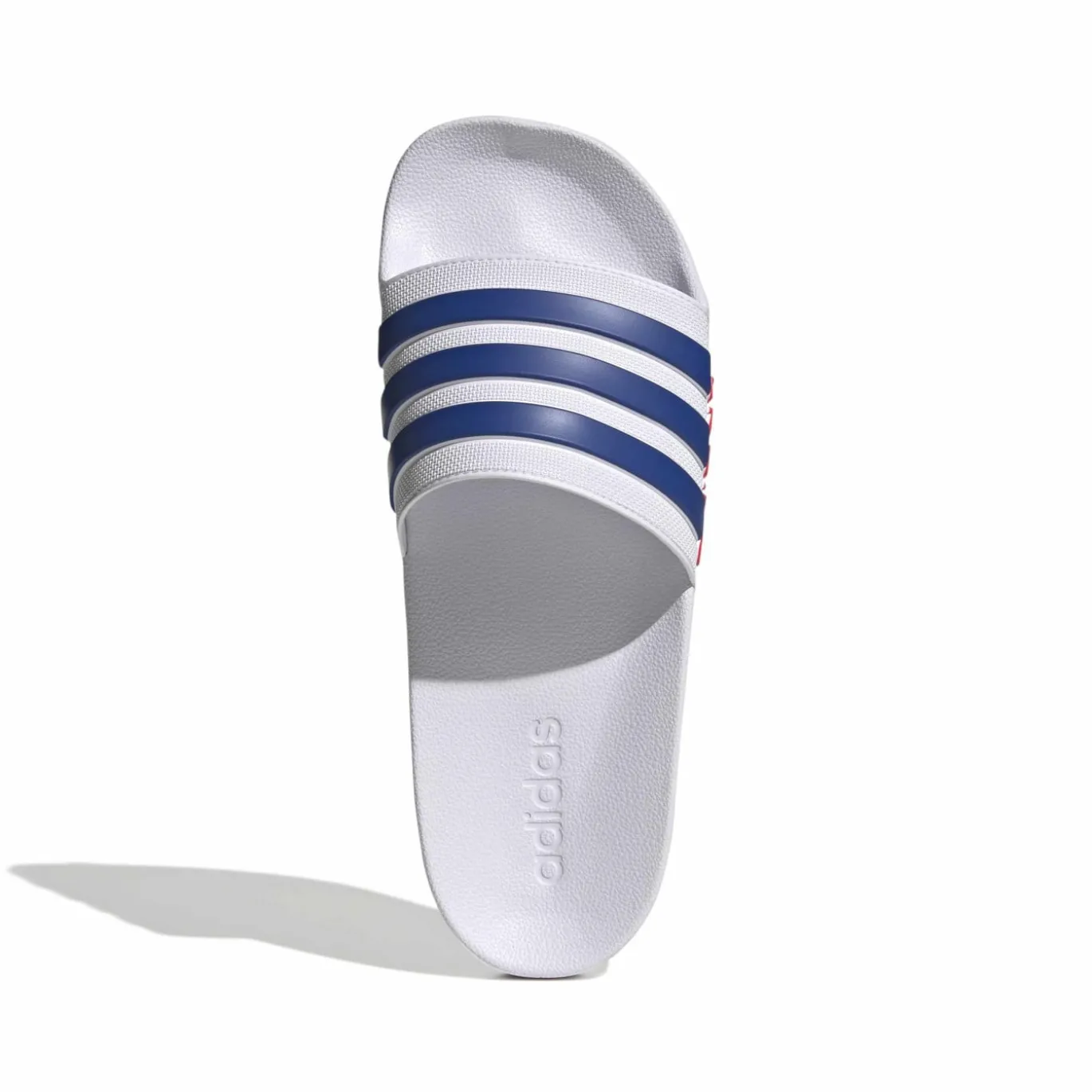 adidas Adilette Shower Slippers Wit Donkerblauw Rood