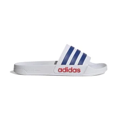 adidas Adilette Shower Slippers Wit Donkerblauw Rood