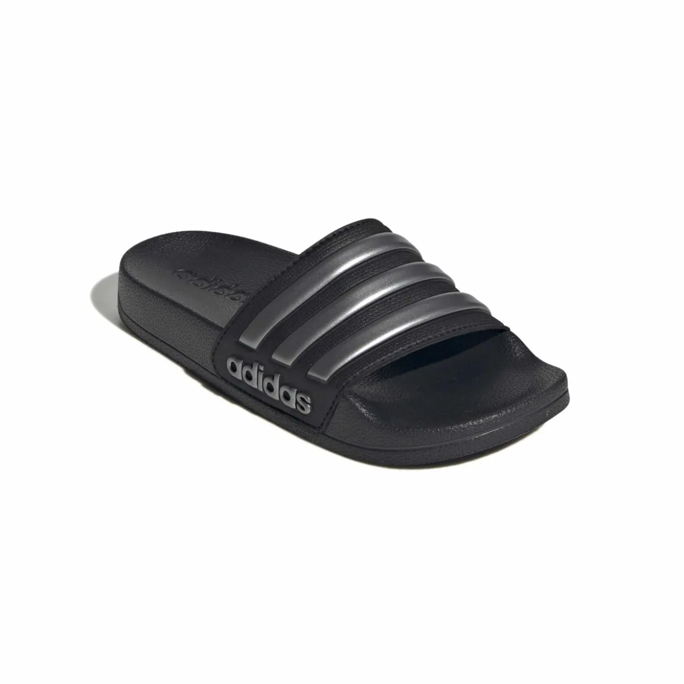 adidas Adilette Shower Slippers Kids Zwart Zilver Zwart
