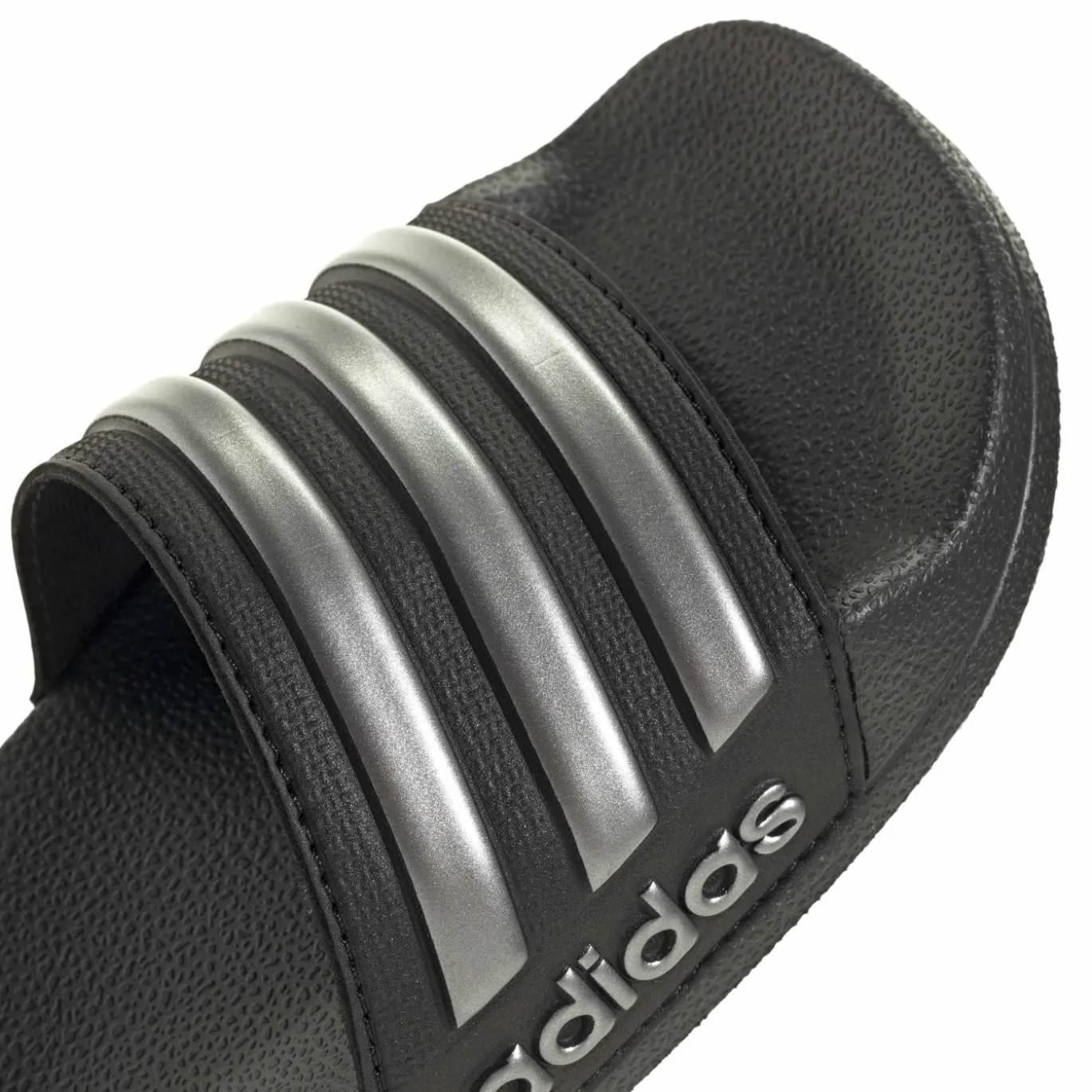 adidas Adilette Shower Slippers Kids Zwart Zilver Zwart