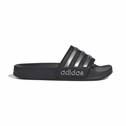 adidas Adilette Shower Slippers Kids Zwart Zilver Zwart