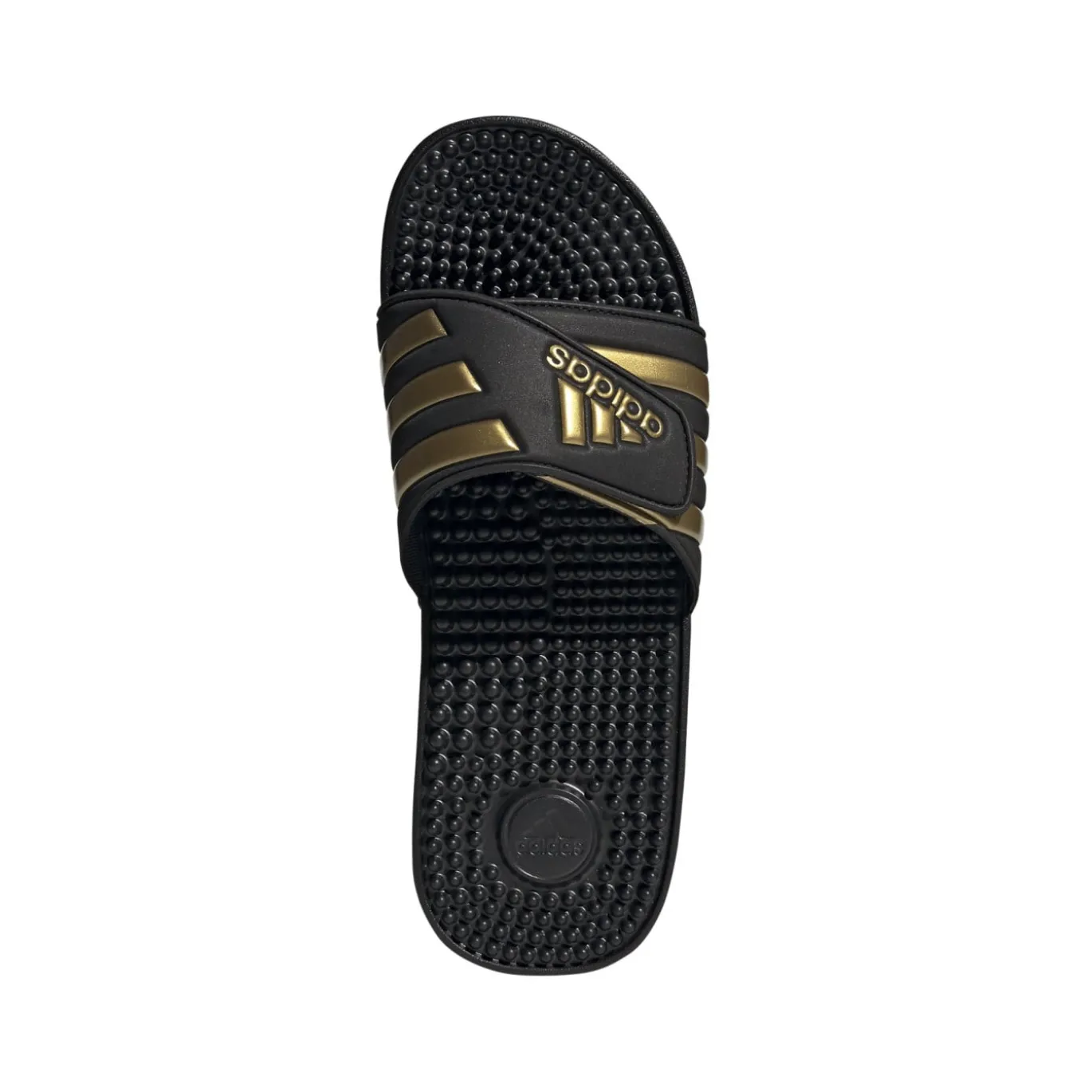 adidas Adissage Slippers Zwart Goud