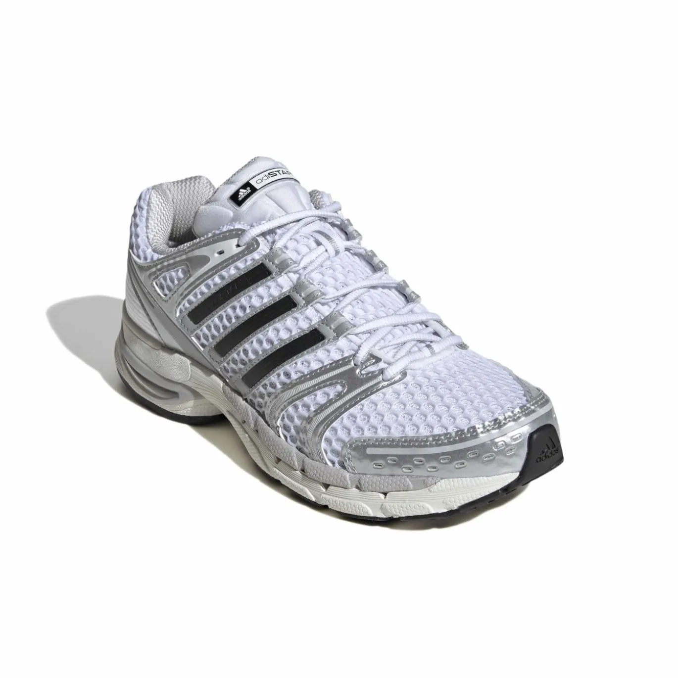 adidas Adistar Control 5 Sneakers Wit Zilver Metallic Zwart