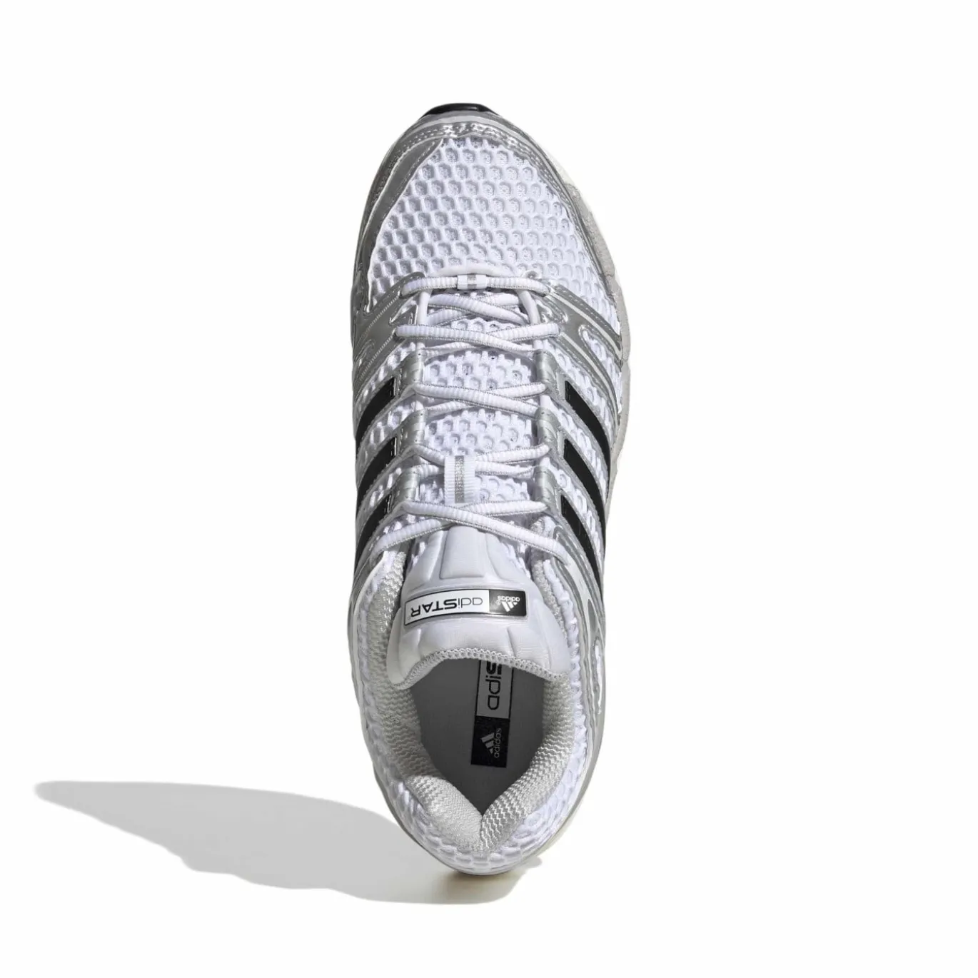 adidas Adistar Control 5 Sneakers Wit Zilver Metallic Zwart
