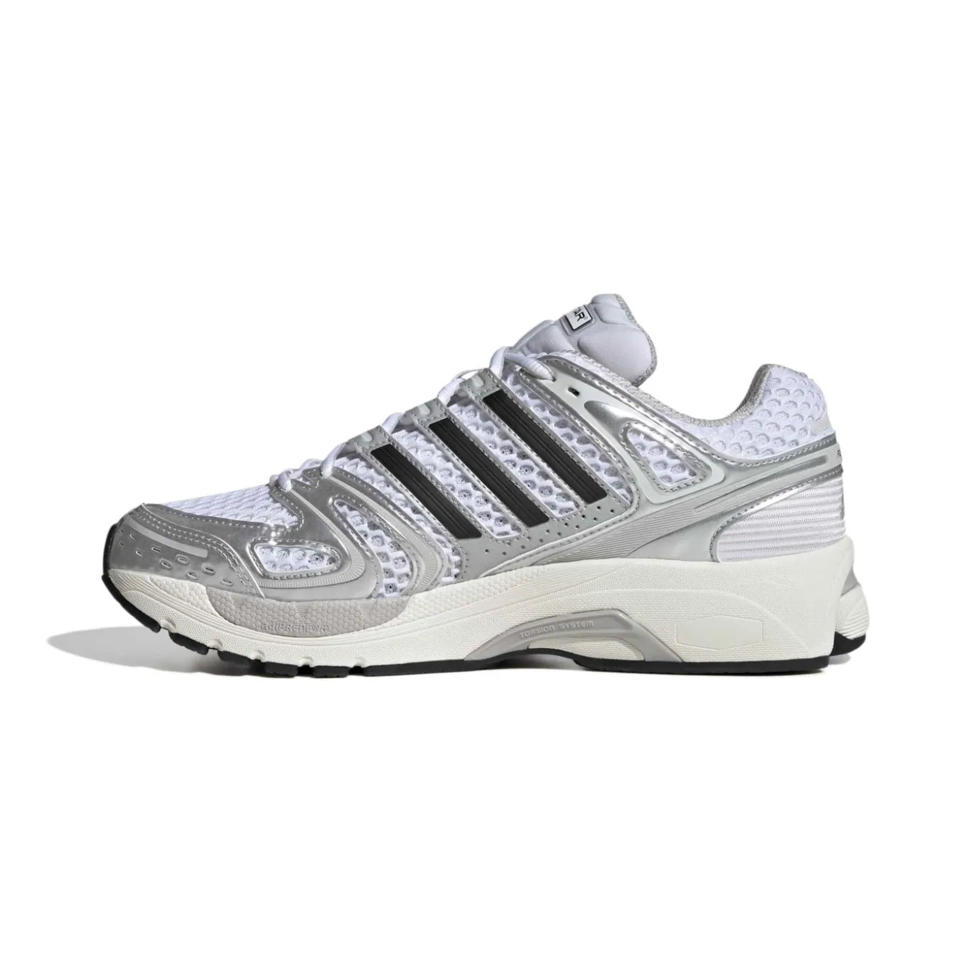 adidas Adistar Control 5 Sneakers Wit Zilver Metallic Zwart