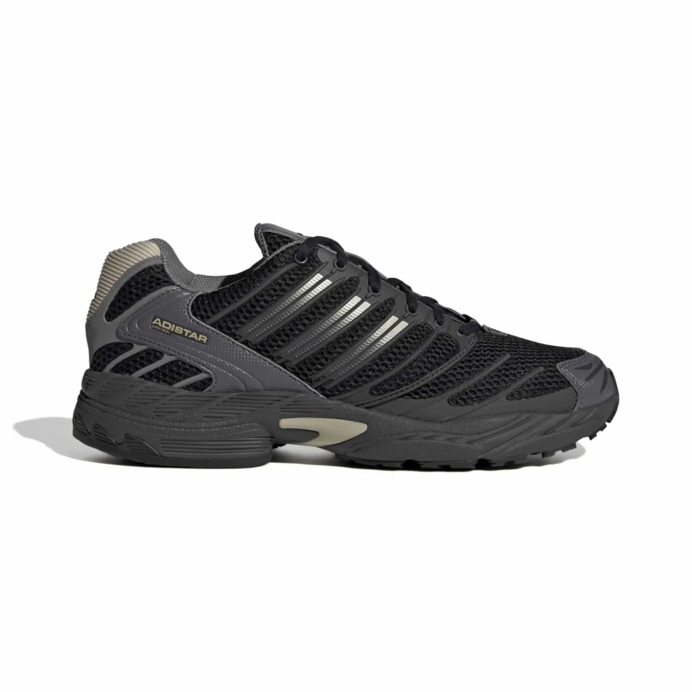 adidas Adistar Control 3 Sneakers Zwart Antraciet Beige