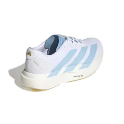adidas Adizero Evo SL Woven Hardloopschoenen Wit Lichtblauw Goud