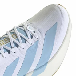 adidas Adizero Evo SL Woven Hardloopschoenen Wit Lichtblauw Goud