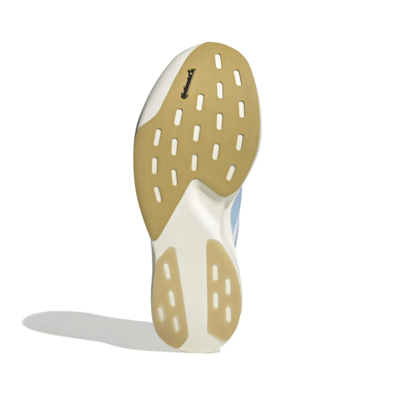 adidas Adizero Evo SL Woven Hardloopschoenen Wit Lichtblauw Goud