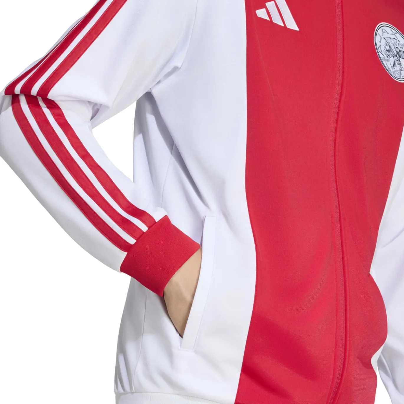 adidas Ajax Anthem Trainingsjack 2026-2027 Rood Wit