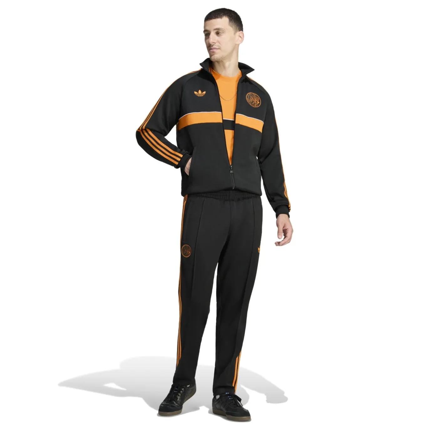 adidas Ajax Originals Trainingspak Full-Zip Zwart Oranje