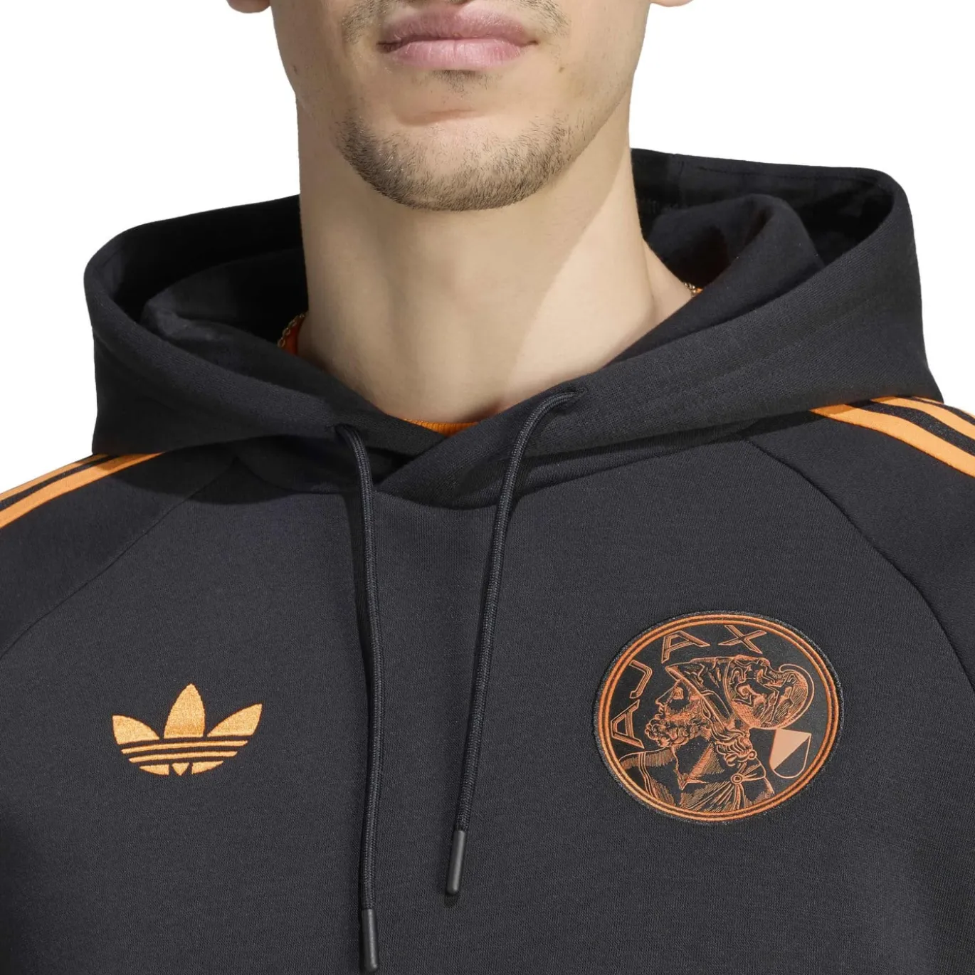 adidas Ajax Originals Trainingspak Hooded Zwart Oranje