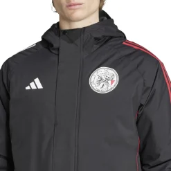 adidas Ajax Parka 2025-2026 Zwart Wit Rood
