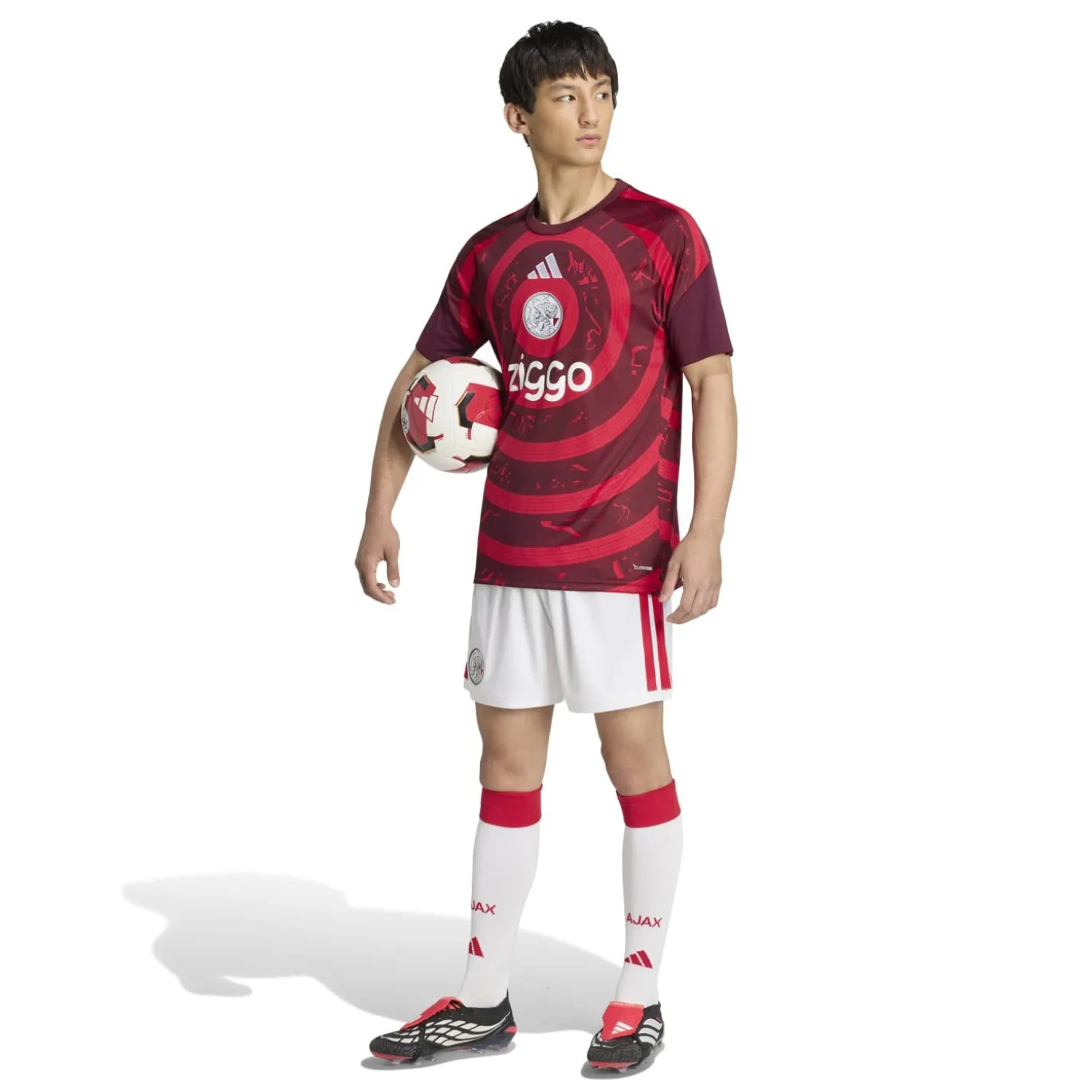adidas Ajax Pre-Match Trainingsshirt 2026-2027 Rood
