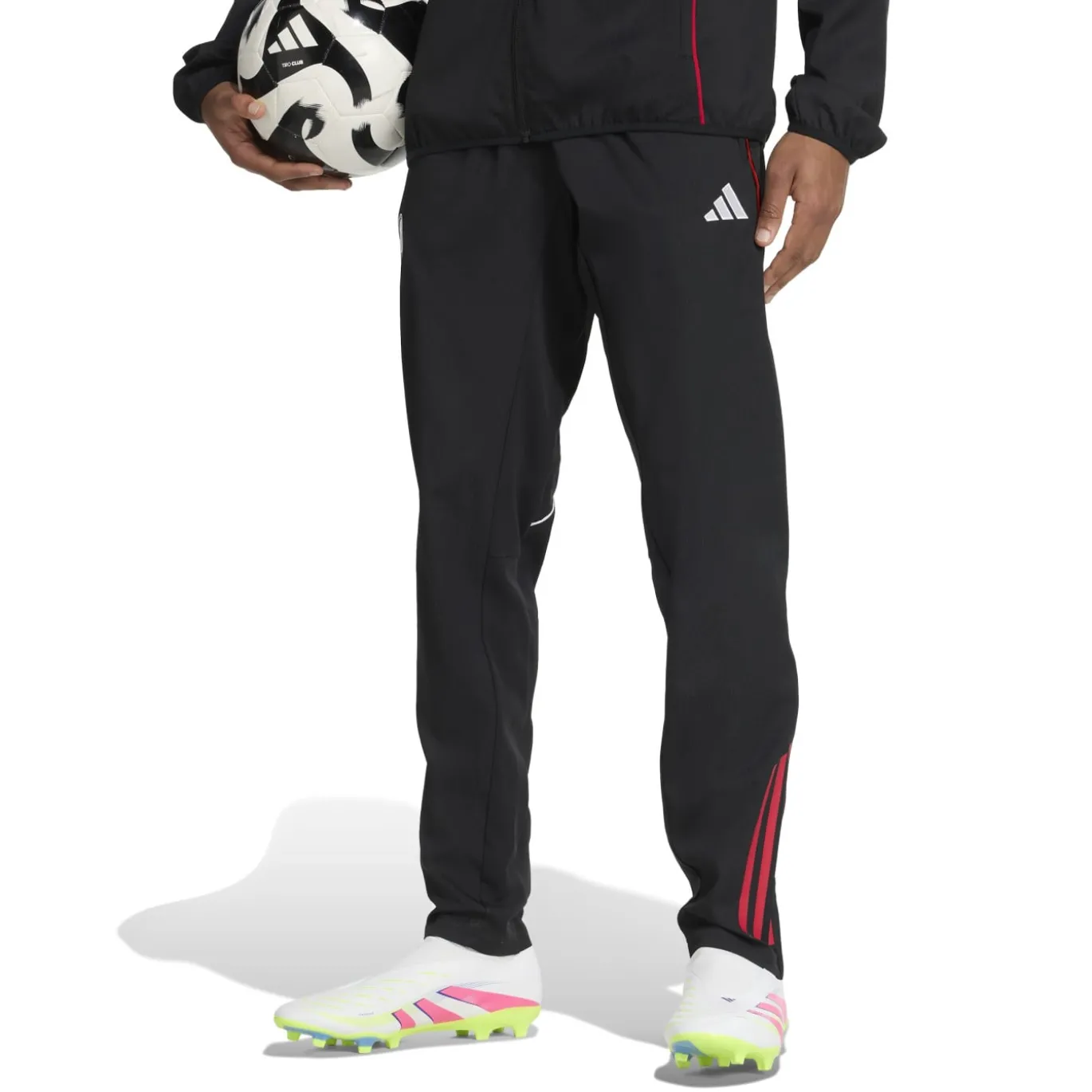 adidas Ajax Presentatie Trainingsbroek 2025-2026 Zwart Wit Rood