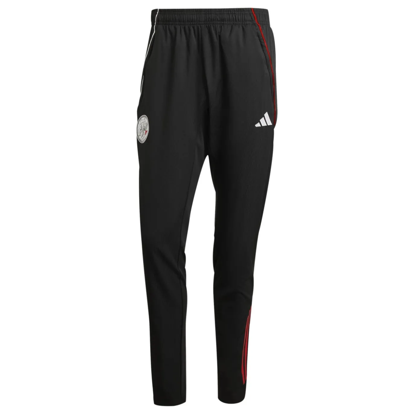 adidas Ajax Presentatie Trainingsbroek 2025-2026 Zwart Wit Rood
