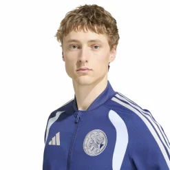 adidas Ajax Presentatie Trainingsjack 2026-2027 Donkerblauw Lichtblauw