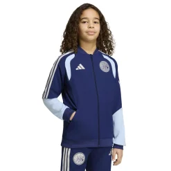adidas Ajax Presentatie Trainingsjack 2026-2027 Kids Donkerblauw Lichtblauw