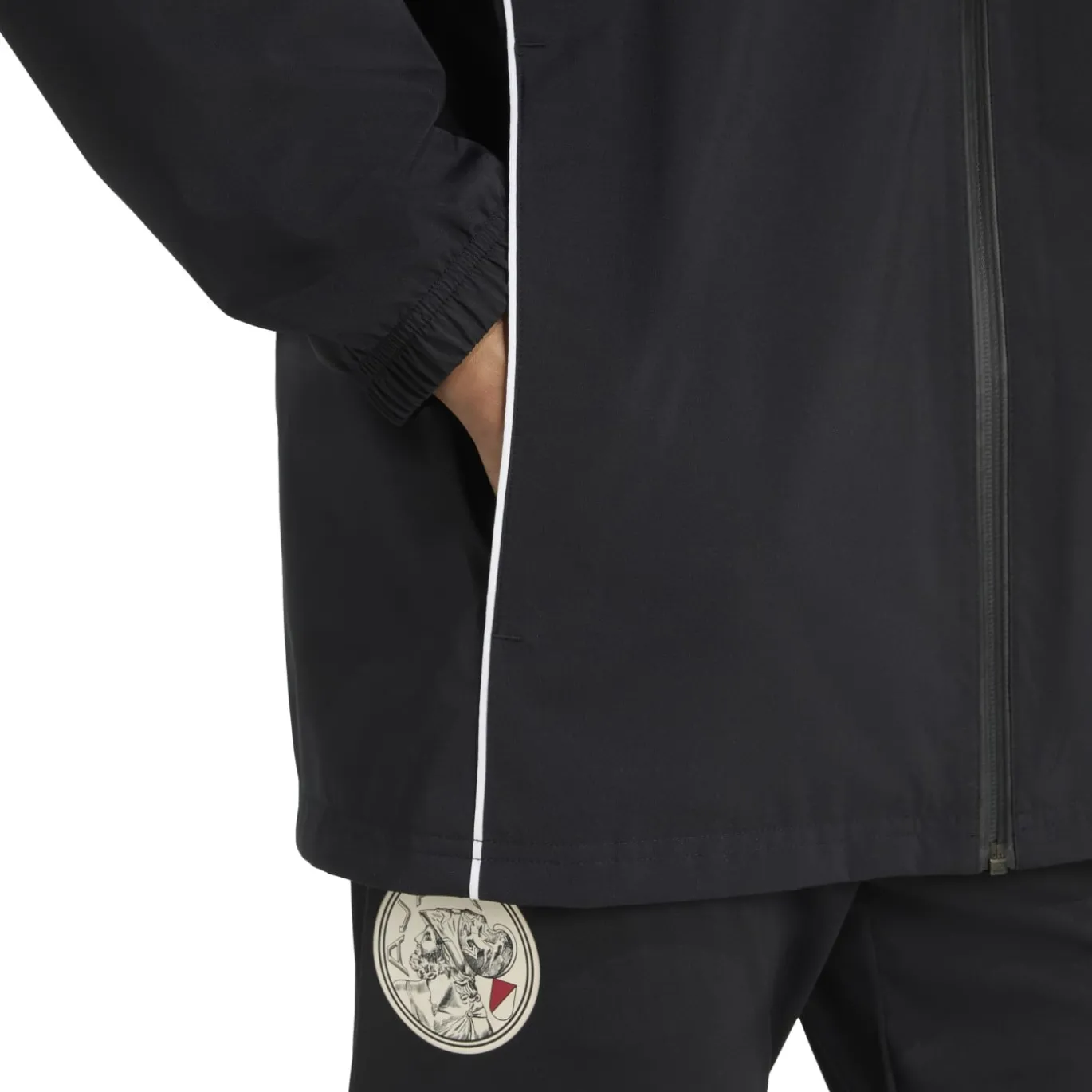 adidas Ajax Regenjack 2025-2026 Zwart Wit Rood