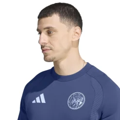 adidas Ajax Tiro Travel Crew Trainingspak 2026-2027 Donkerblauw Lichtblauw