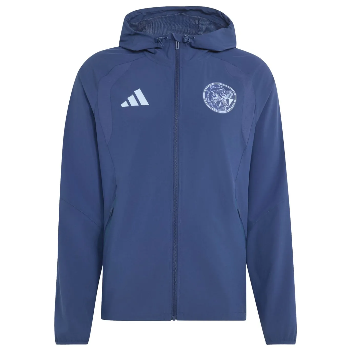 adidas Ajax Tiro Travel Trainingspak 2026-2027 Donkerblauw Lichtblauw