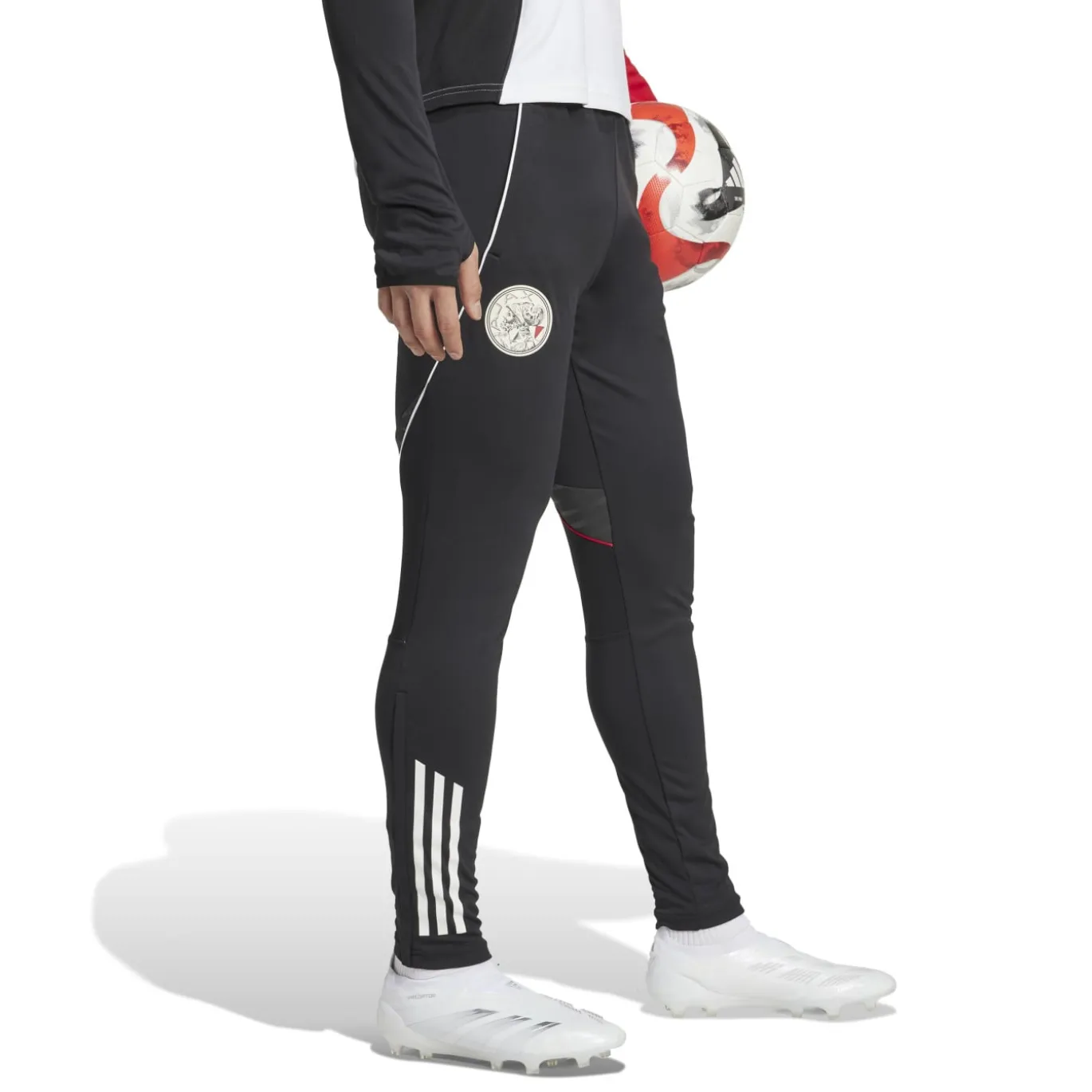 adidas Ajax Trainingsbroek 2025-2026 Zwart Wit Rood