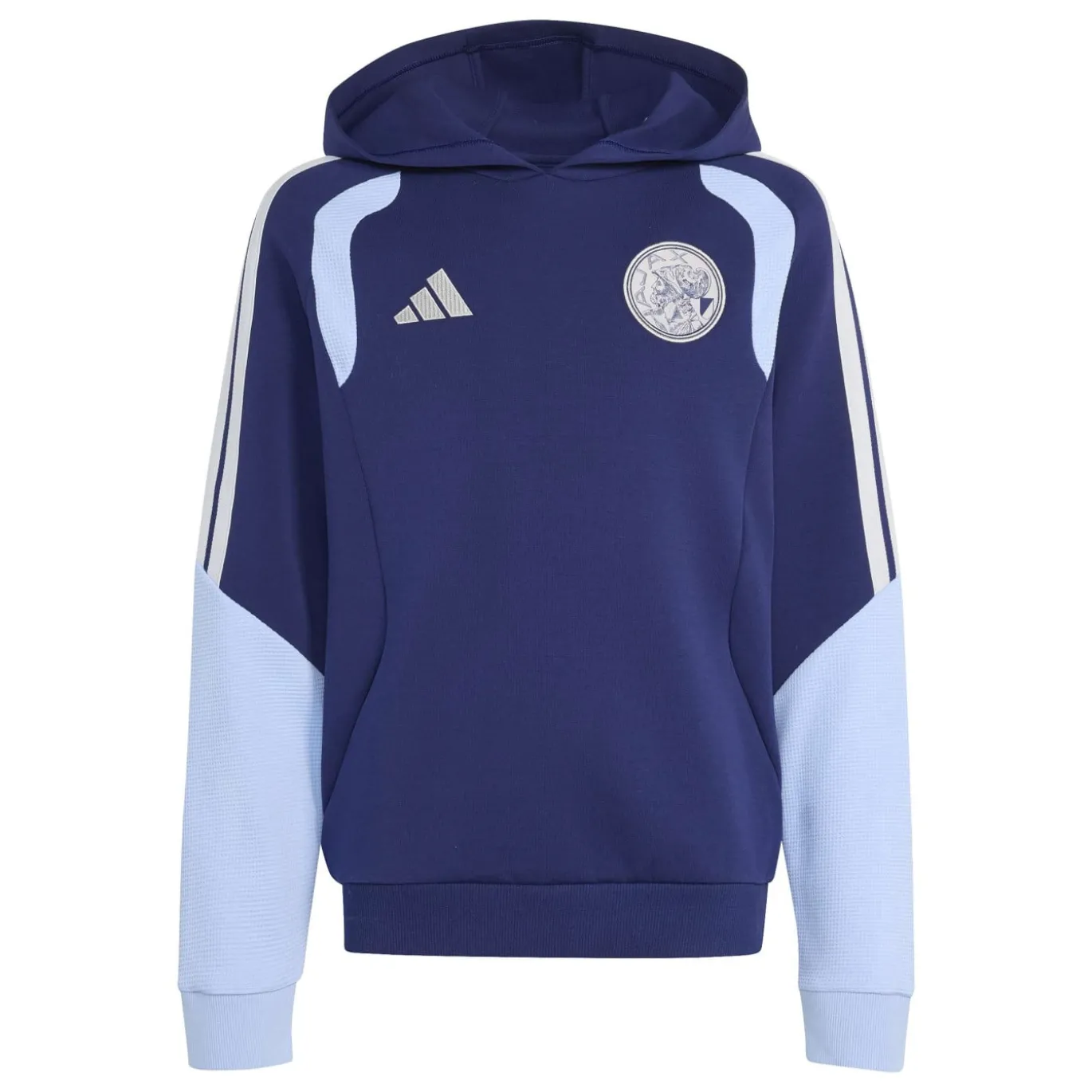 adidas Ajax Trainingspak Hooded 2026-2027 Kids Donkerblauw Lichtblauw