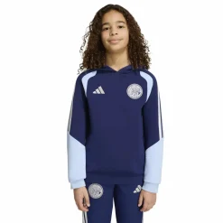 adidas Ajax Trainingspak Hooded 2026-2027 Kids Donkerblauw Lichtblauw