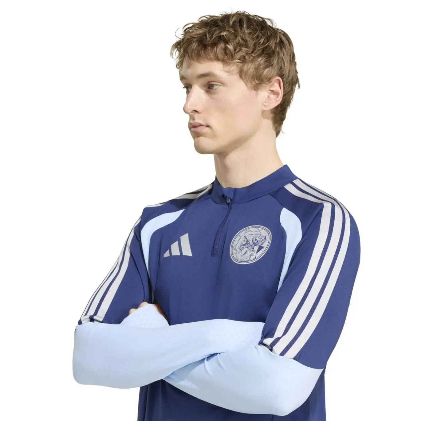 adidas Ajax Trainingspak 1/4-Zip 2026-2027 Donkerblauw Lichtblauw