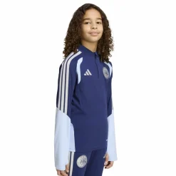 adidas Ajax Trainingspak 1/4-Zip 2026-2027 Kids Donkerblauw Lichtblauw