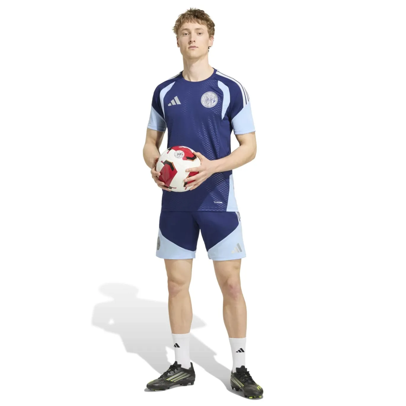 adidas Ajax Trainingsset 2026-2027 Donkerblauw Lichtblauw