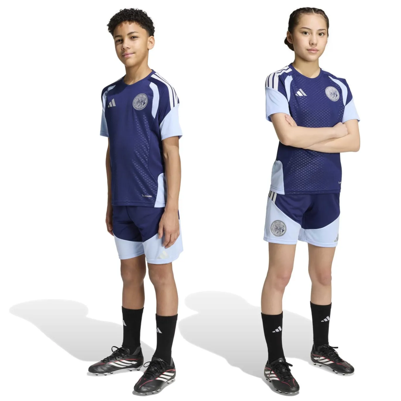 adidas Ajax Trainingsset 2026-2027 Kids Donkerblauw Lichtblauw