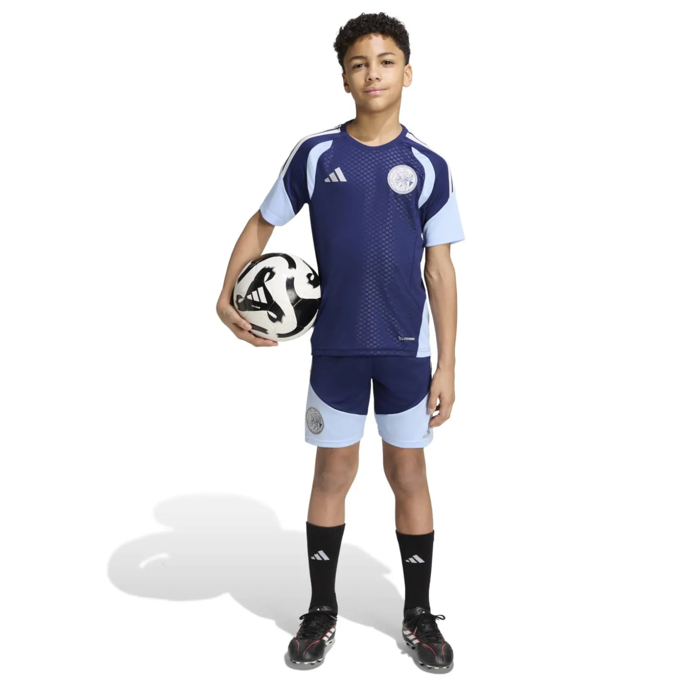 adidas Ajax Trainingsset 2026-2027 Kids Donkerblauw Lichtblauw