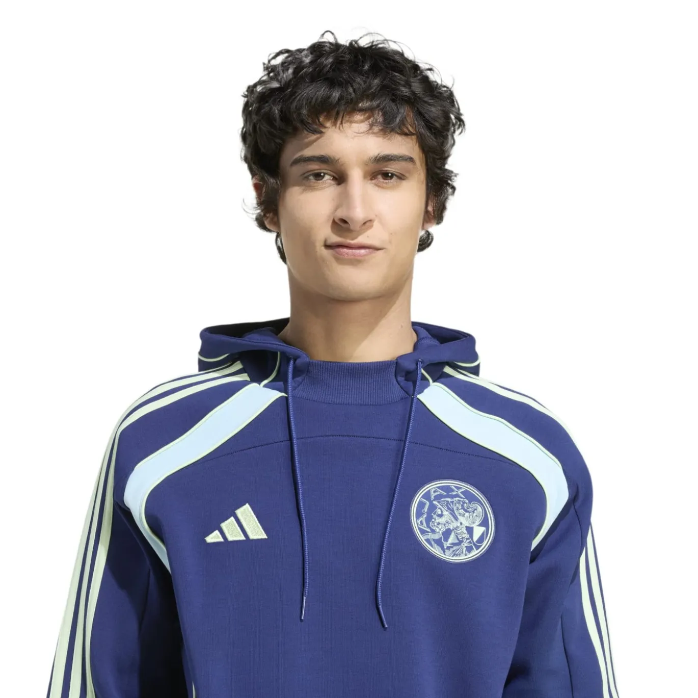 adidas Ajax Urban Purist Hoodie 2025-2026 Donkerblauw Lichtblauw Groen