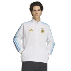 adidas Argentiniƫ Anthem Trainingsjack 2026-2028 Wit Goud Blauw