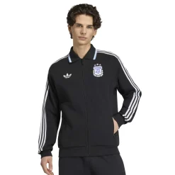 adidas Argentinië Originals Anthem Trainingsjack Zwart Wit Lichtblauw