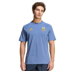 adidas Argentinië Tiro Travel T-Shirt 2026-2028 Blauw Goud