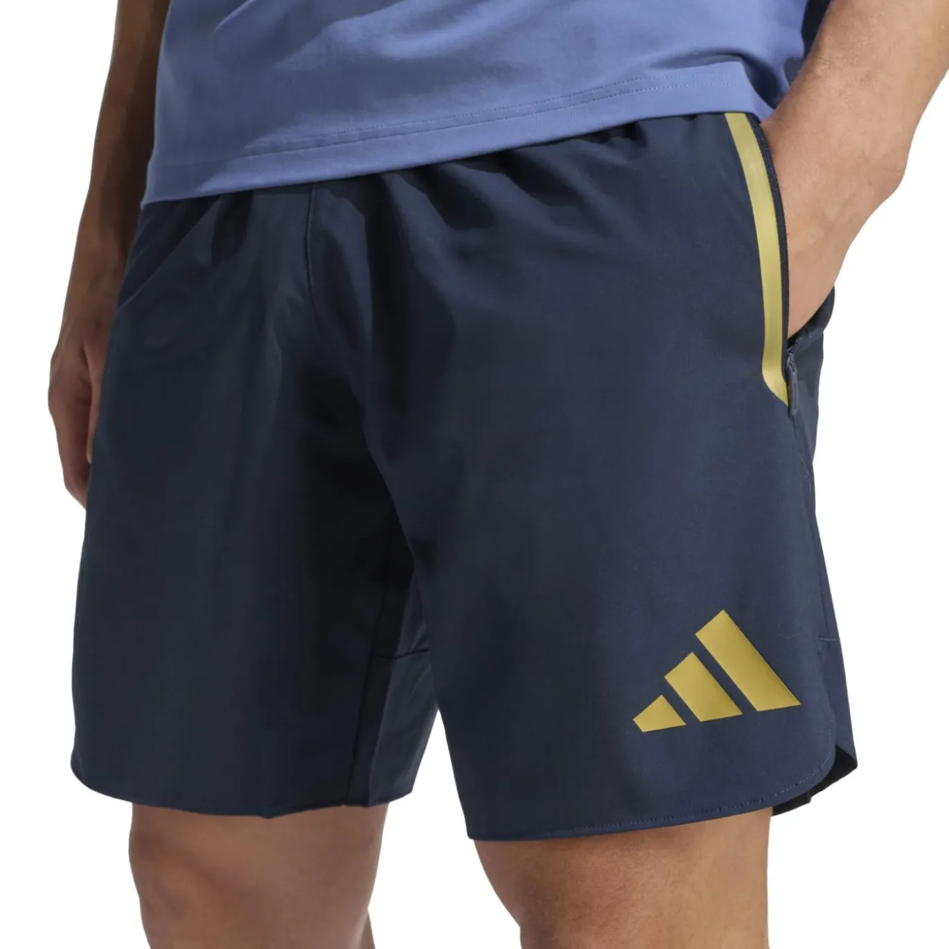 adidas Argentinië Tiro Travel Broekje 2026-2028 Donkerblauw Goud