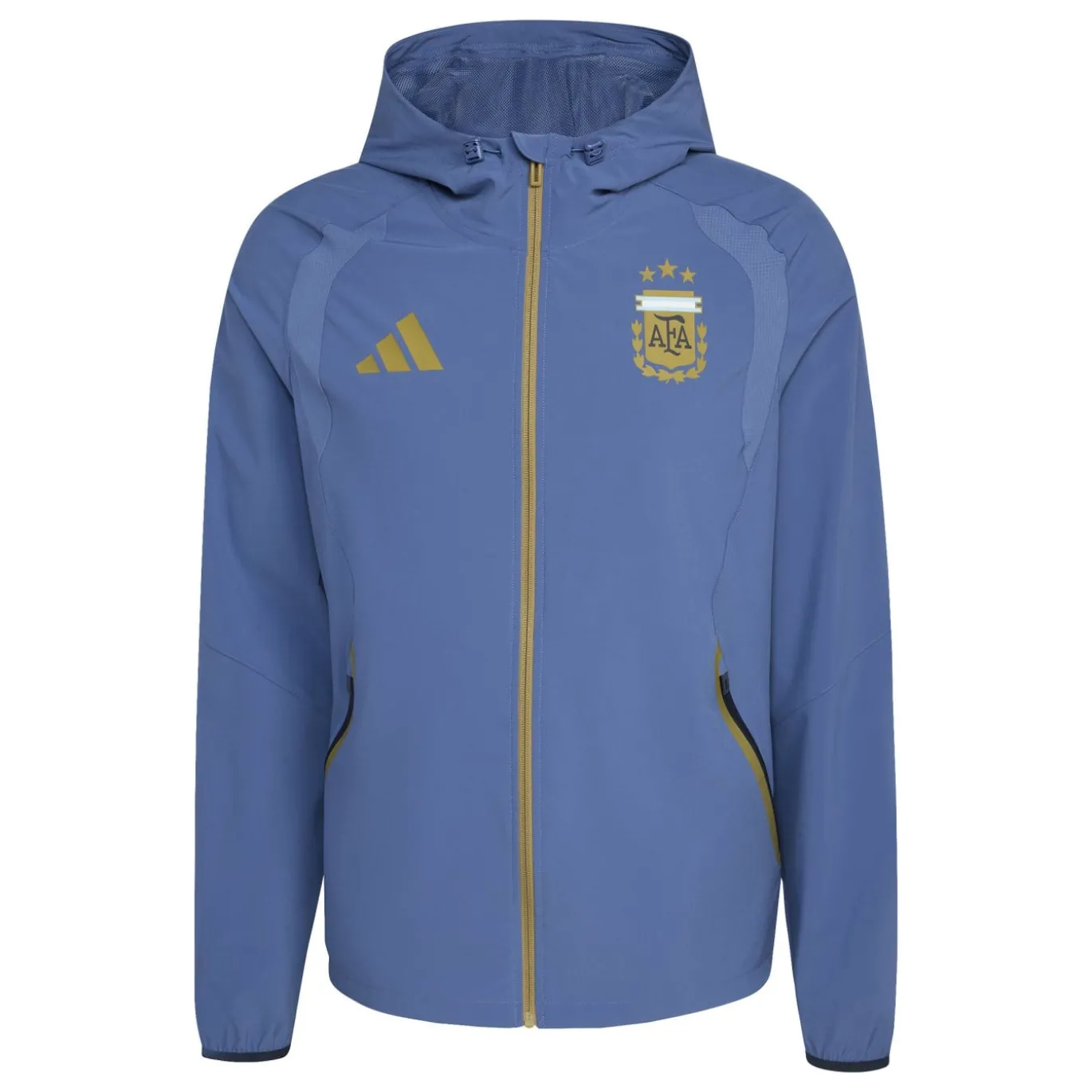 adidas Argentinië Tiro Travel Trainingsjack 2026-2028 Blauw Goud