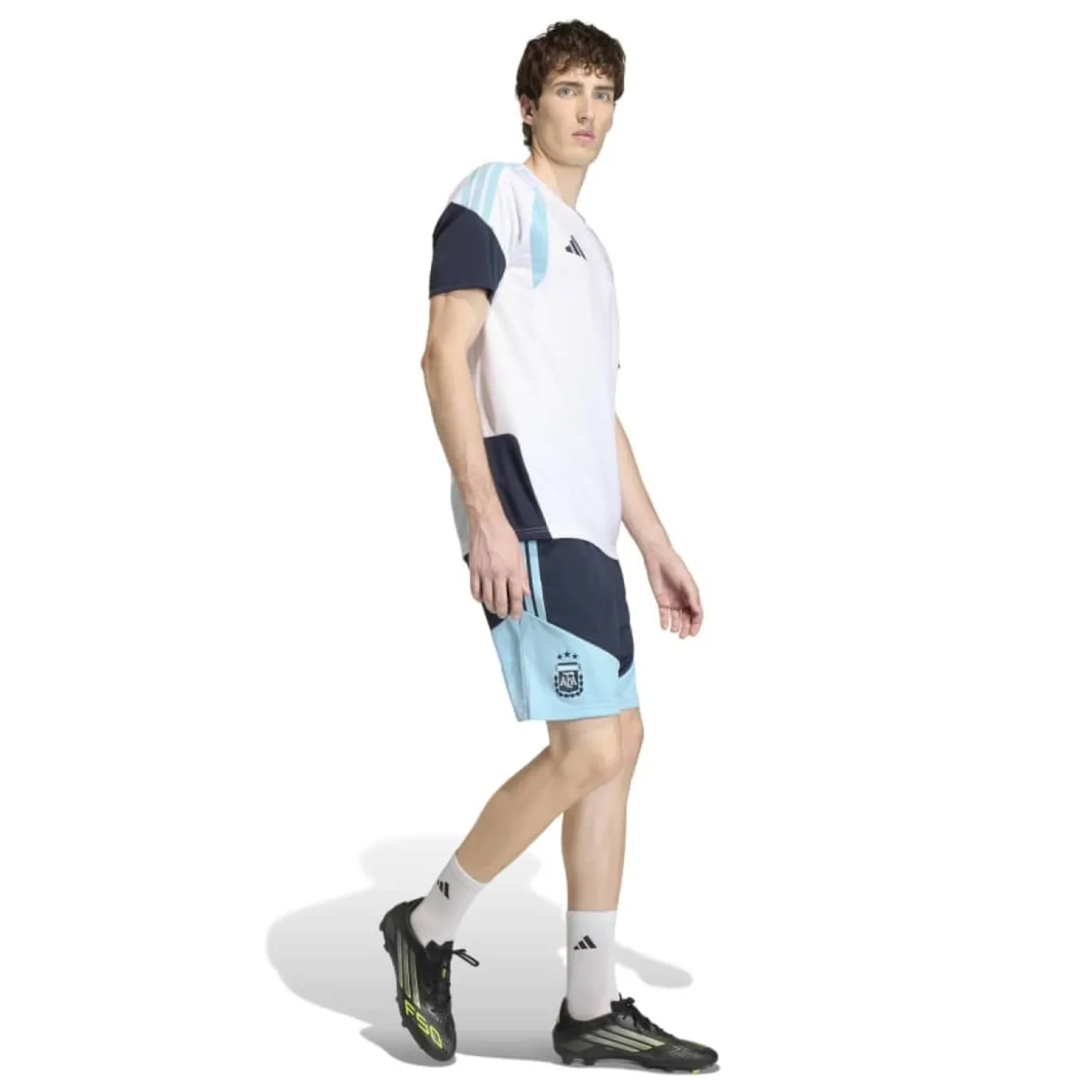 adidas Argentinië Trainingsbroekje 2026-2028 Donkerblauw Lichtblauw Wit