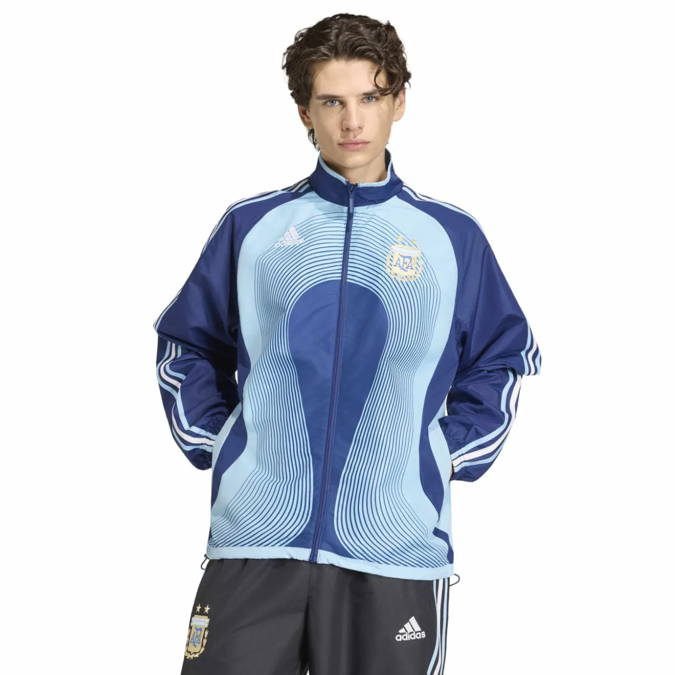 adidas Argentinië Trainingspak 2006 Donkerblauw Lichtblauw Goud