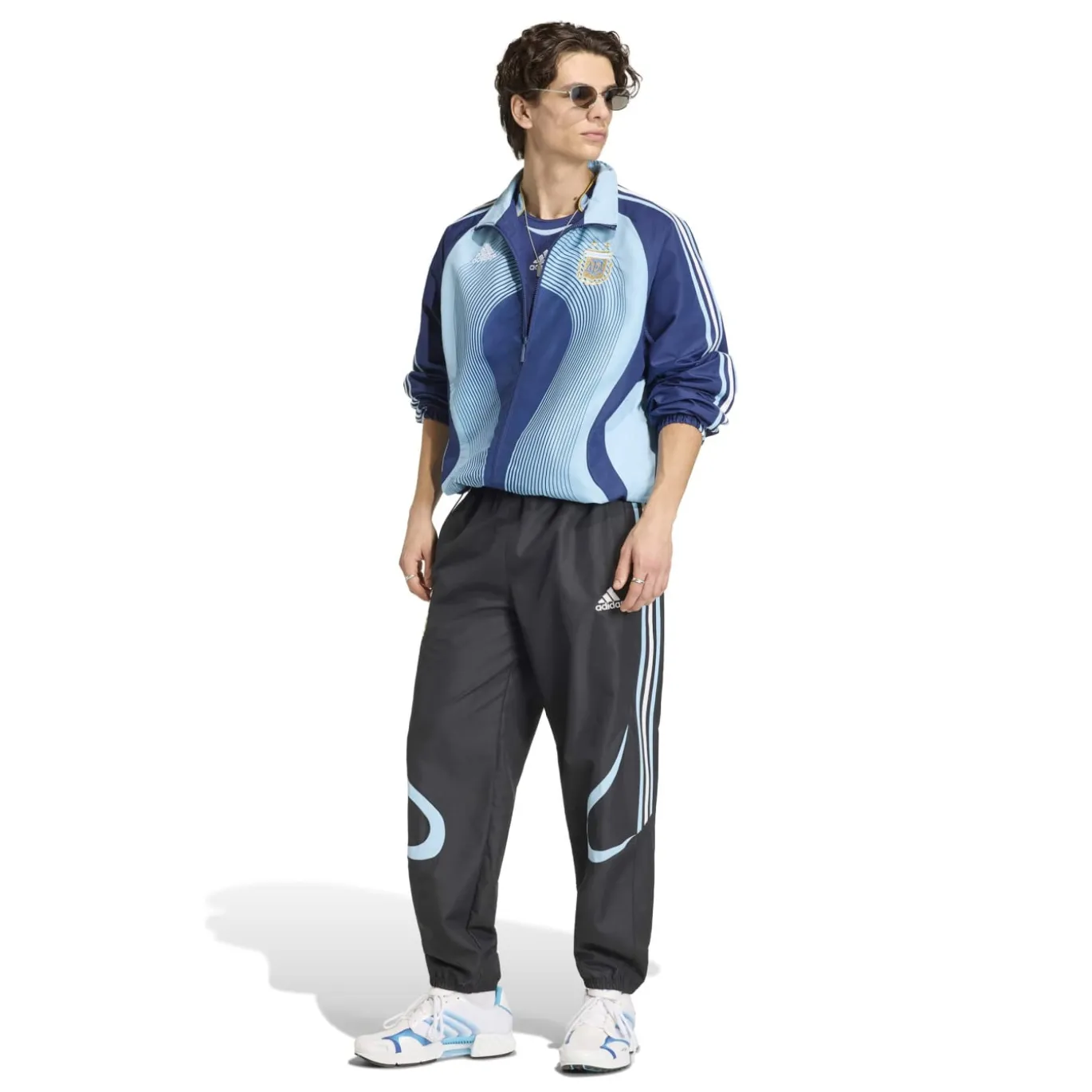 adidas Argentinië Trainingspak 2006 Donkerblauw Lichtblauw Goud