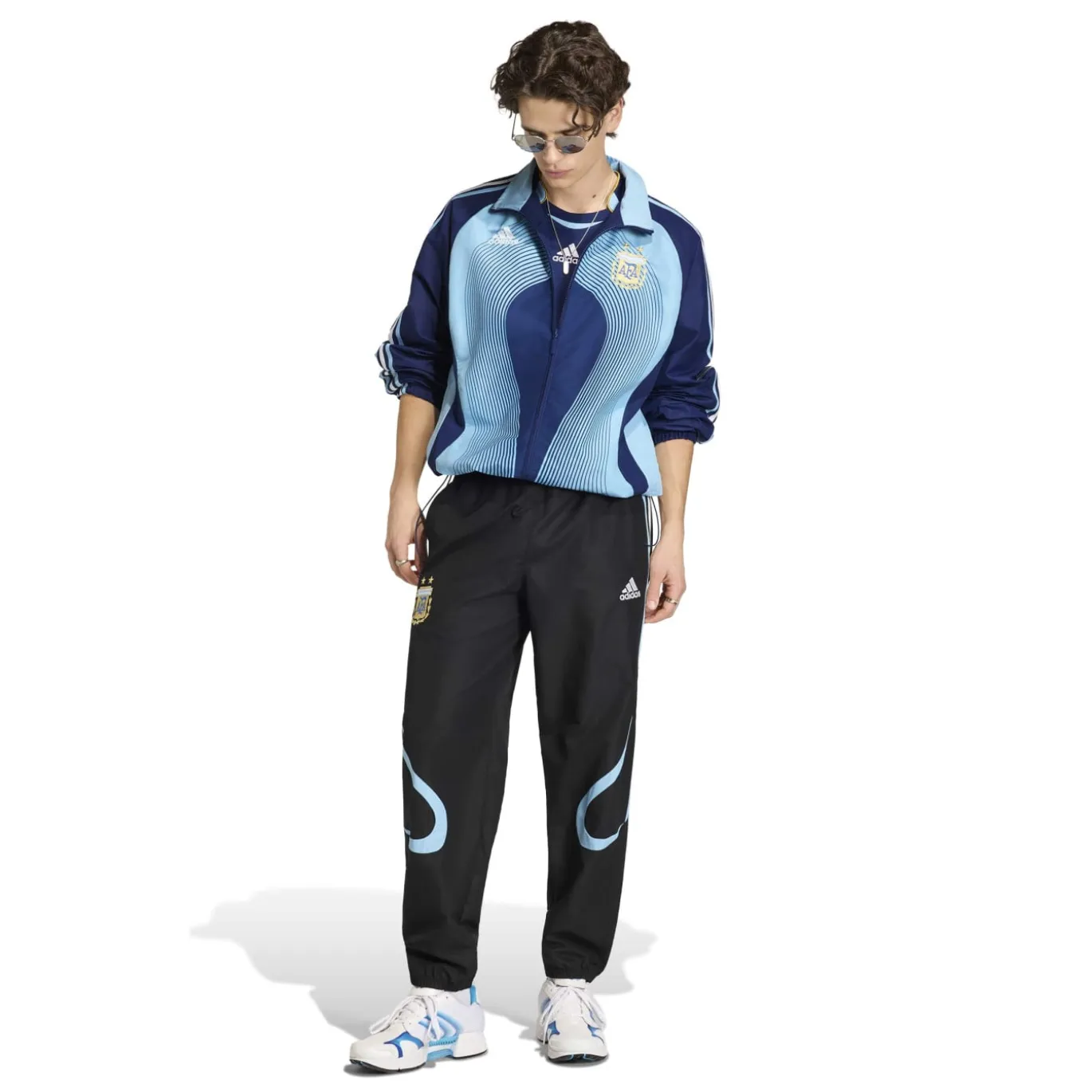 adidas Argentinië Trainingspak 2006 Donkerblauw Lichtblauw Goud
