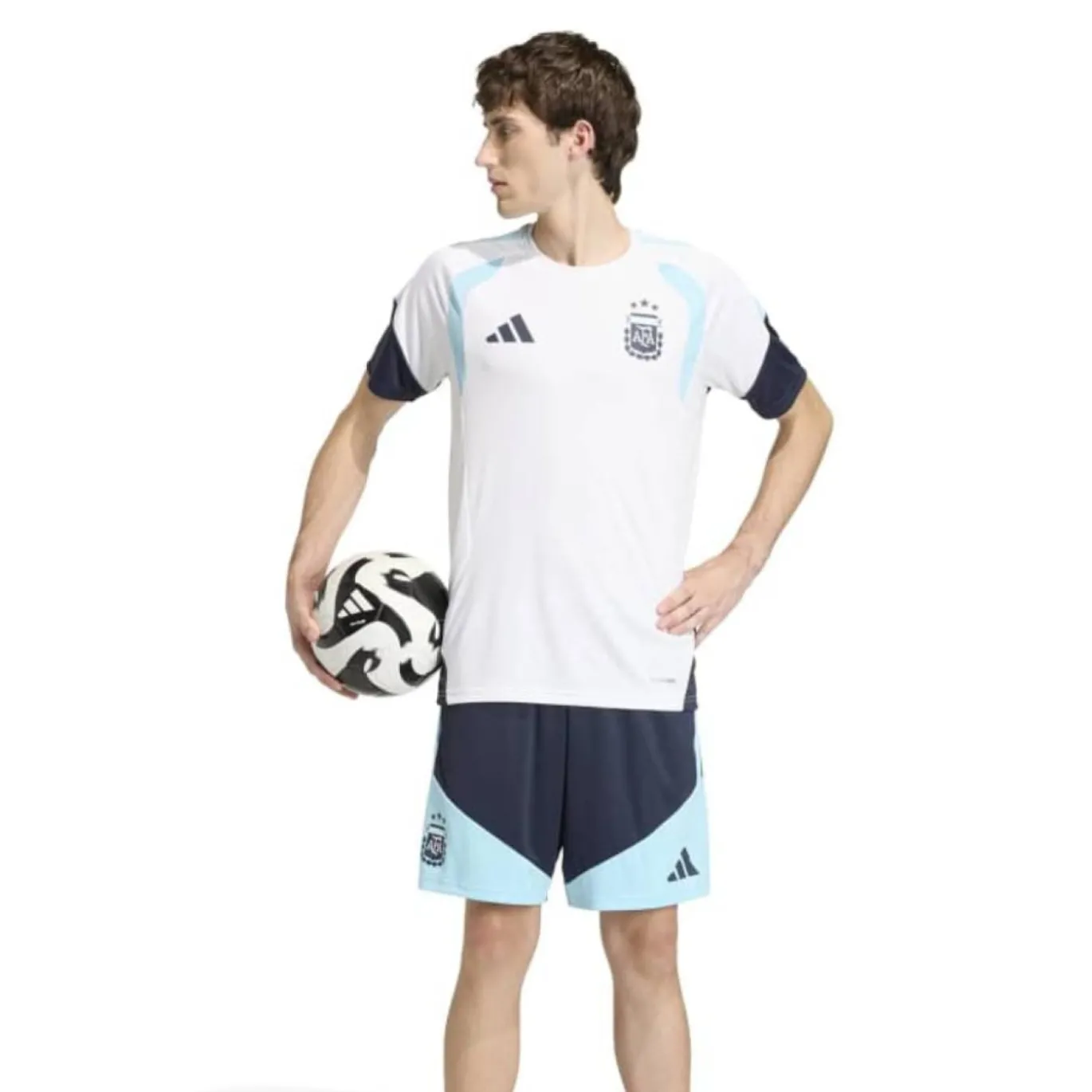 adidas Argentinië Trainingsset 2026-2028 Wit Donkerblauw Lichtblauw