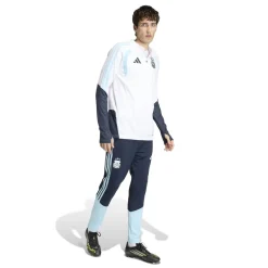 adidas Argentinië Trainingstrui 1/4-Zip 2026-2028 Wit Donkerblauw Lichtblauw