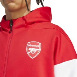 adidas Arsenal Anthem Trainingsjack 2025-2026 Rood Wit