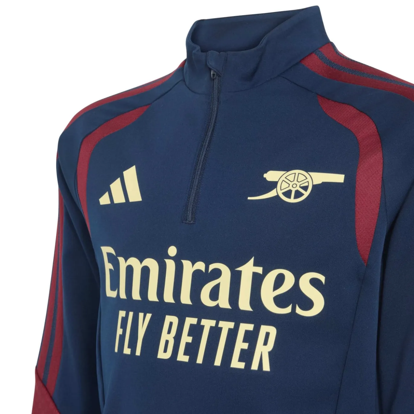 adidas Arsenal Europees Trainingstrui 1/4-Zip 2026-2027 Kids Donkerblauw Rood Lichtgeel