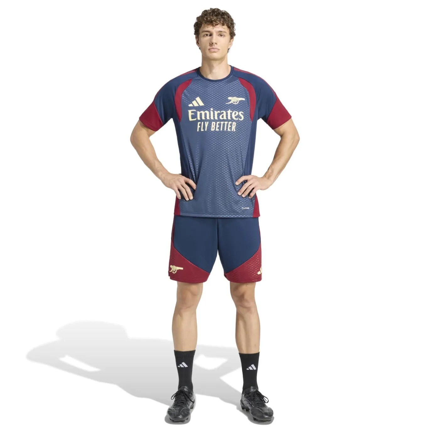 adidas Arsenal Europees Trainingsbroekje 2026-2027 Donkerblauw Rood Lichtgeel