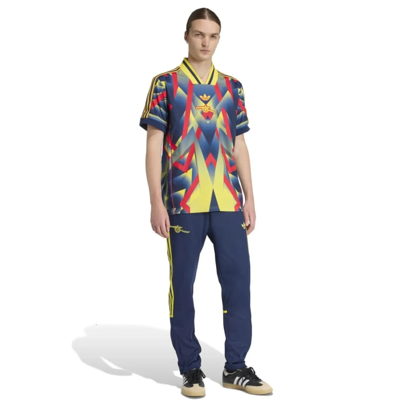 adidas Arsenal Lifestyler Trainingsbroek Donkerblauw Geel
